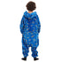 Snuggs Kids Blanket Onesie Royal Blue Space